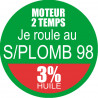 SANS PLOMB 98 - mélange 3 de 15cm - Sticker/autocollant