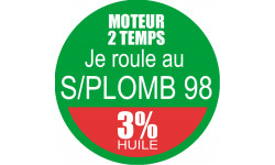 SANS PLOMB 98 - mélange 3 de 20cm - Sticker/autocollant