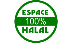 Halal 100 pourcent - 10x10cm - Sticker/autocollant