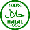 Halal food - 5x5cm - Sticker/autocollant