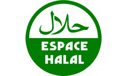 Espace Halal - 15x15cm - Sticker/autocollant