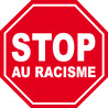 racisme STOP - 15x15cm - Sticker/autocollant