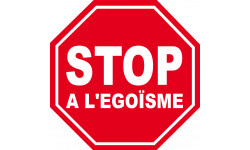 égoïsme STOP - 5x5cm - Sticker/autocollant