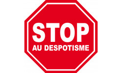 despotisme STOP - 5x5cm - Sticker/autocollant