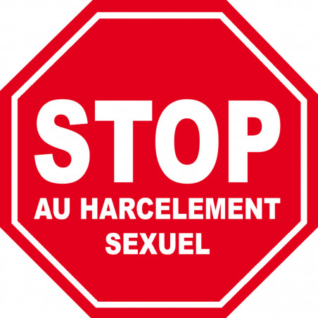 harcèlement sexuel STOP - 20x20cm - Sticker/autocollant