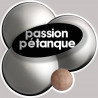 pétanque - 20x20cm - Sticker/autocollant