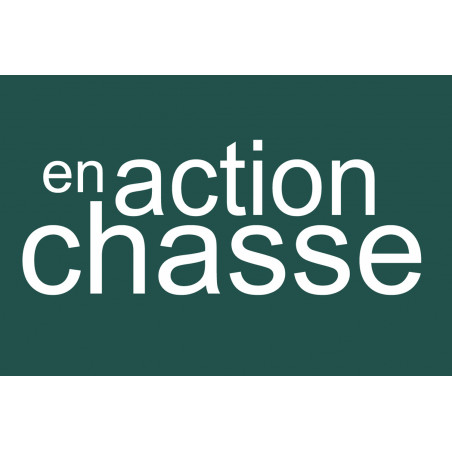 en action de chasse vert - 29x19.3cm - Sticker/autocollant