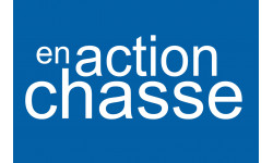 en action de chasse - 10x6.5cm - Sticker/autocollant