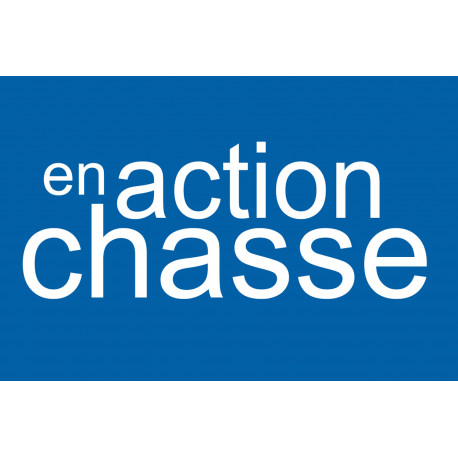 en action de chasse - 10x6.5cm - Sticker/autocollant