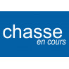 chasse en cours - 10x6.5cm - Sticker/autocollant