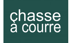 chasse à courre vert - 20x13.3cm - Sticker/autocollant