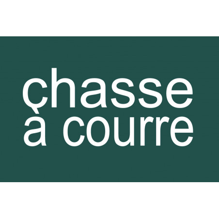 chasse à courre vert - 29x19.3cm - Sticker/autocollant