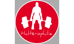 haltérophilie - 10cm - Sticker/autocollant