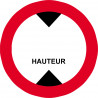 hauteur de passage à noter - 15cm - Sticker/autocollant