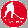 hockey joueur - 5cm - Sticker/autocollant