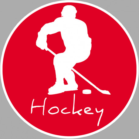 hockey - 5cm - Sticker/autocollant