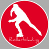 rollerblading - 5cm - Sticker/autocollant