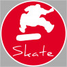 skate acrobatique - 5cm - Sticker/autocollant