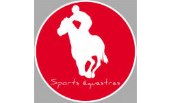 sport équestre - 15cm - Sticker/autocollant