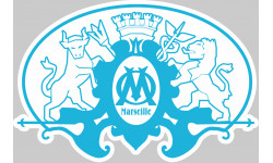 Blason Marseille - 20x13,3cm - Sticker/autocollant