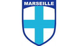 Marseille blason - 5x3.6cm - Sticker/autocollant