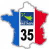 FRANCE 35 région Bretagne - 5x5cm - Sticker/autocollant