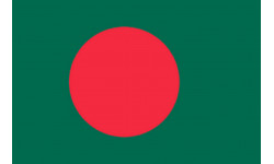 Drapeau Bangladesh (19.5x13 cm) - Sticker/autocollant