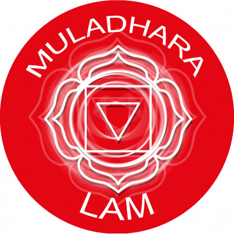 chakra LAM MULADHARA - 15cm - Sticker/autocollant