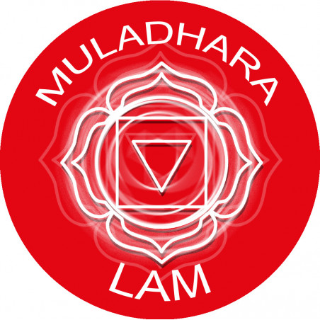 chakra LAM MULADHARA - 20cm - Sticker/autocollant