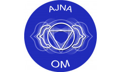 chakra OM AJNA - 20cm - Sticker/autocollant