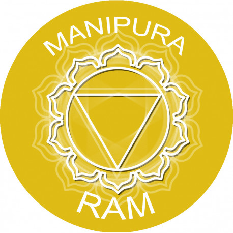 chakra RAM MANIPURA - 15cm - Sticker/autocollant