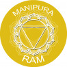 chakra RAM MANIPURA - 20cm - Sticker/autocollant