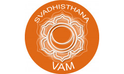 chakra VAM SVADHISTHANA - 15cm - Sticker/autocollant