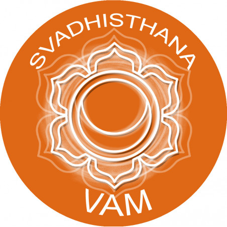 chakra VAM SVADHISTHANA - 20cm - Sticker/autocollant