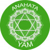 chakra YAM ANAHATA - 5cm - Sticker/autocollant