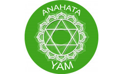 chakra YAM ANAHATA - 10cm - Sticker/autocollant