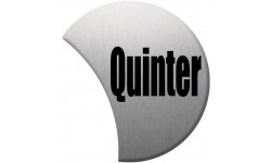 numéro de rue qunter - gris 6x4.7cm - Sticker/autocollant