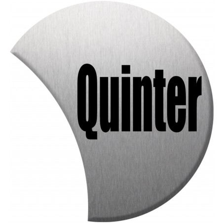 numéro de rue qunter - gris 6x4.7cm - Sticker/autocollant