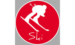 ski - 10cm - Sticker/autocollant