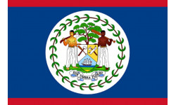 Drapeau Belize (19.5x13cm) - Sticker/autocollant