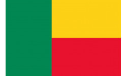 Drapeau Bénin (15x10cm) - Sticker/autocollant