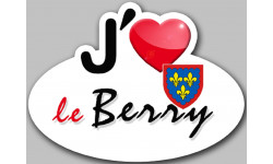 j'aime le Berry - 15x11cm - Sticker/autocollant