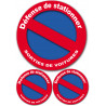 stationnement interdit - 1sticker 20cm - 2 de 10cm - Sticker/autocollant