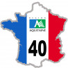 FRANCE 40 Aquitaine (5x5cm) - Sticker/autocollant