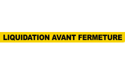 LIQUIDATION AVANT FERMETURE (120x10cm) - Sticker/autocollant