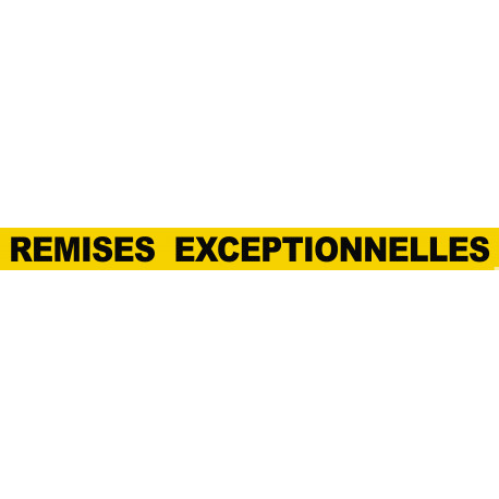 REMISES EXCEPTIONNELLES (60x5cm) - Sticker/autocollant