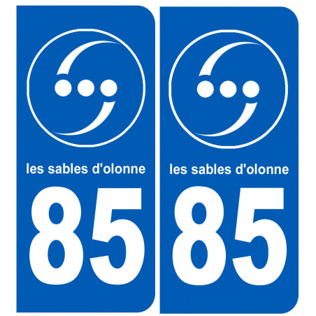 immatriculation 85 les Sables d'Olonne - Sticker/autocollant