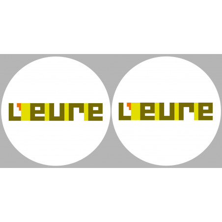 Département 27 de l'Eure (2 fois 10cm) - Sticker/autocollant