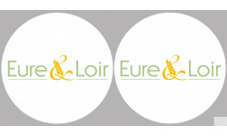 Département 28 de l'Eure et Loir (2 fois 10cm) - Sticker/autocollant