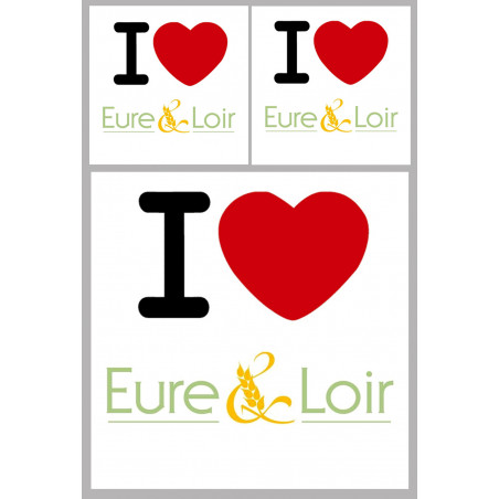 Département 28 de l'Eure et Loir (1fois 10cm / 2 fois 5cm) - Sticker/autocollant